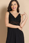 Zivame Lace N Mesh Babydoll - Black Beauty — thumbnail 5